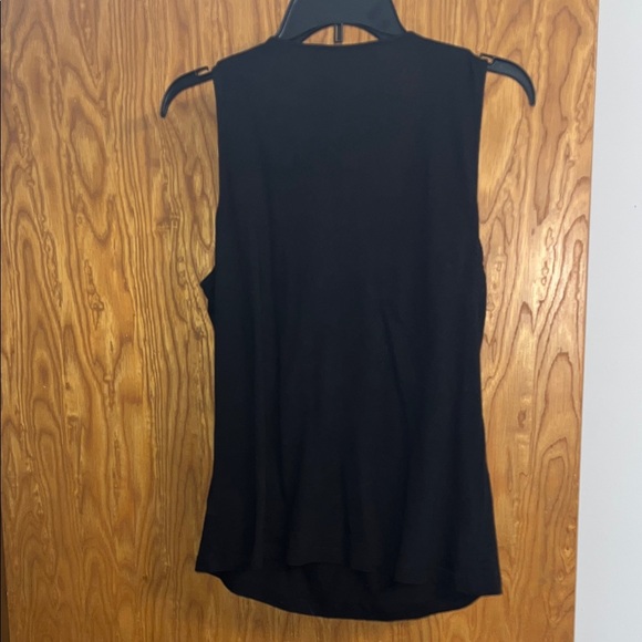 I blues size Large Black Sleeveless Top with Embellishments - Picture 4 of 7